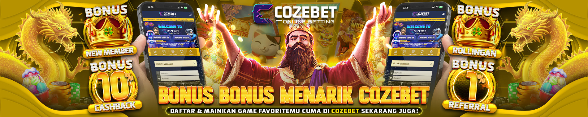 COZEBET Bonus Menarik Tanpa Batas